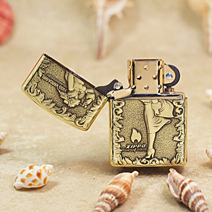 Zippo Armor High Polish Brass Tropical Beauty - CC72