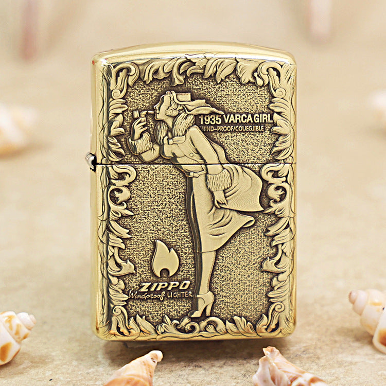 Zippo Armor High Polish Brass Tropical Beauty - CC72