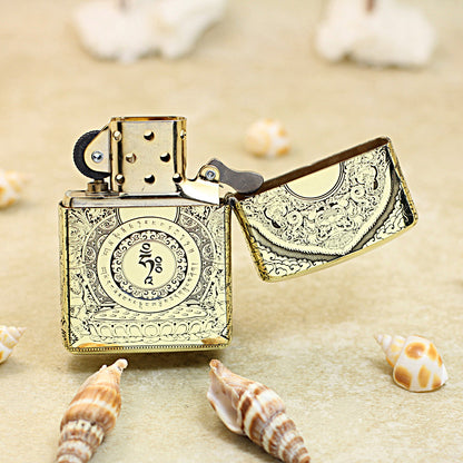 Zippo Armor High Polish Brass 'White Tara Bodhisattva' - CC39