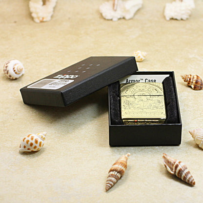 Zippo Armor High Polish Brass 'White Tara Bodhisattva' - CC39