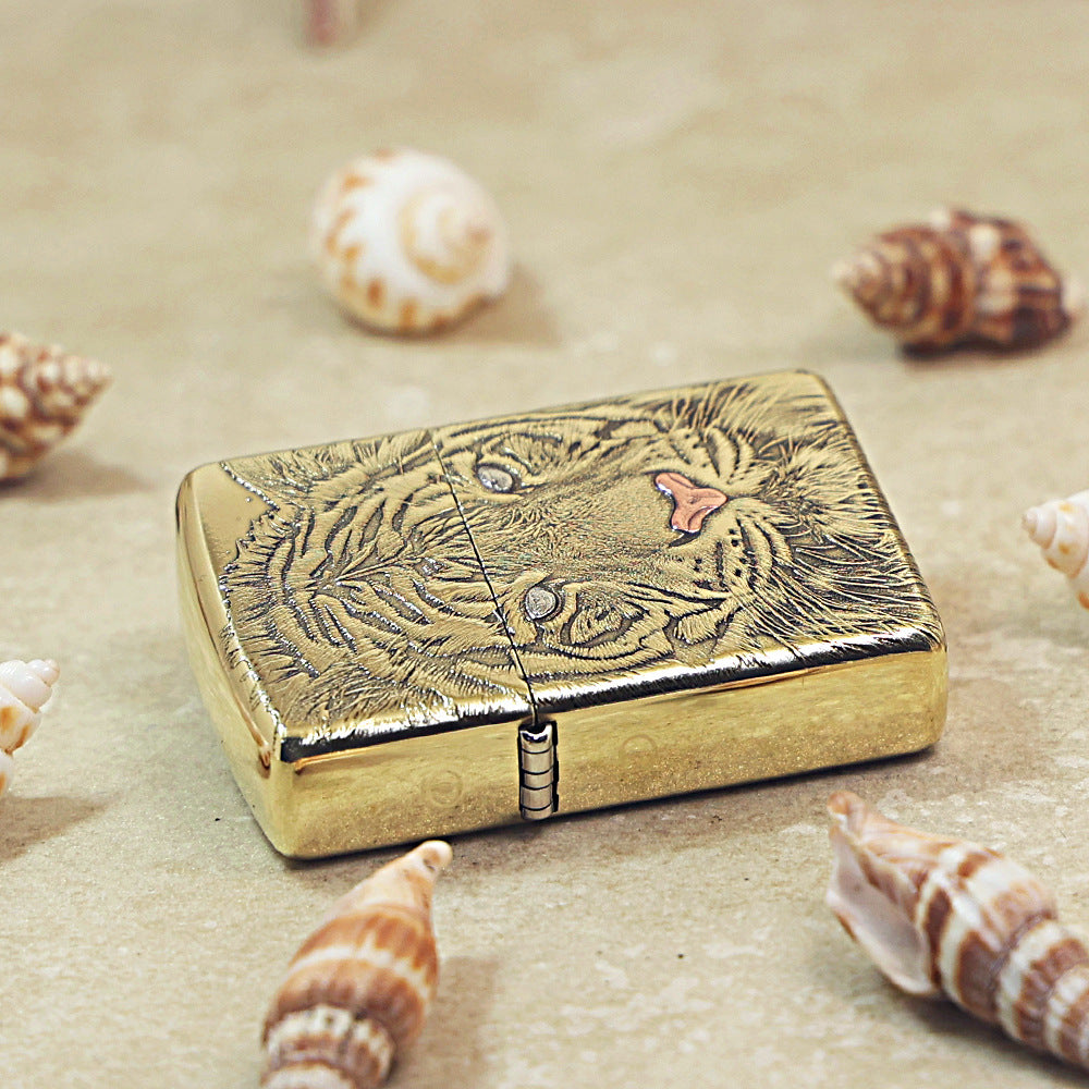 Zippo Armor High Polish Brass White Tiger - CC63