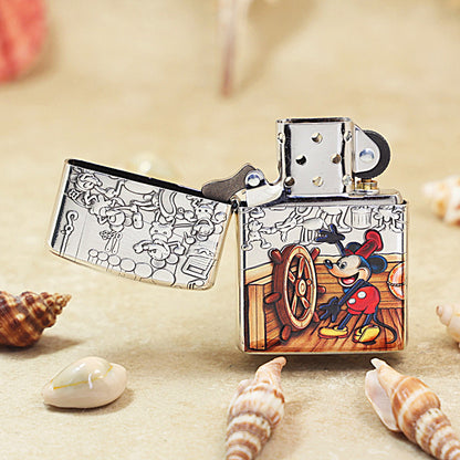 Zippo Armor Silver-Plated Embossed & Painted Classic Mickey 162-DS06
