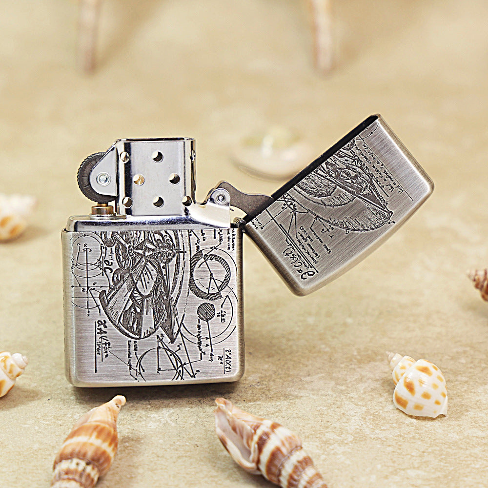Zippo Armor Smoked Chrome 'Alien Tech' Emblem - DS133