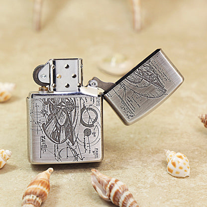 Zippo Armor Smoked Chrome 'Alien Tech' Emblem - DS133
