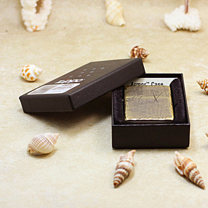 Zippo Armor Solid Brass 'Knife Scars' - CC01