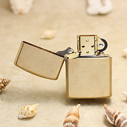 Zippo Armor Tumbled Brass Worn Finish - CC05