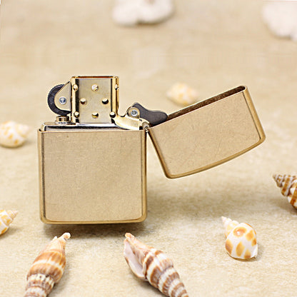 Zippo Armor Tumbled Brass Worn Finish - CC05