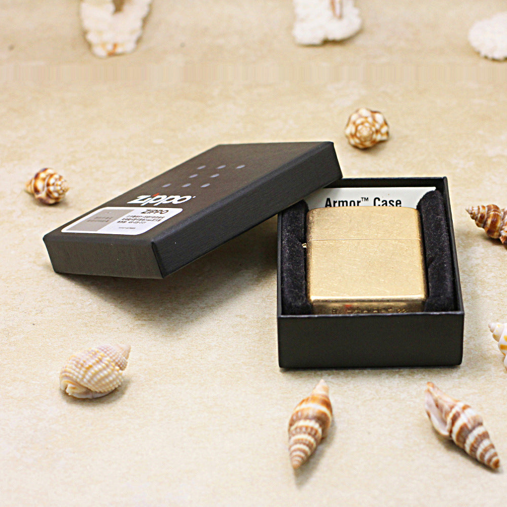 Zippo Armor Tumbled Brass Worn Finish - CC05