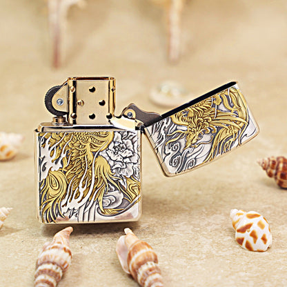 Zippo 'Auspicious Dragon' Deep Carve Two-Tone - DS115