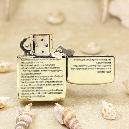 Zippo Brushed Brass 1941 Replica Engraved Number - CC107
