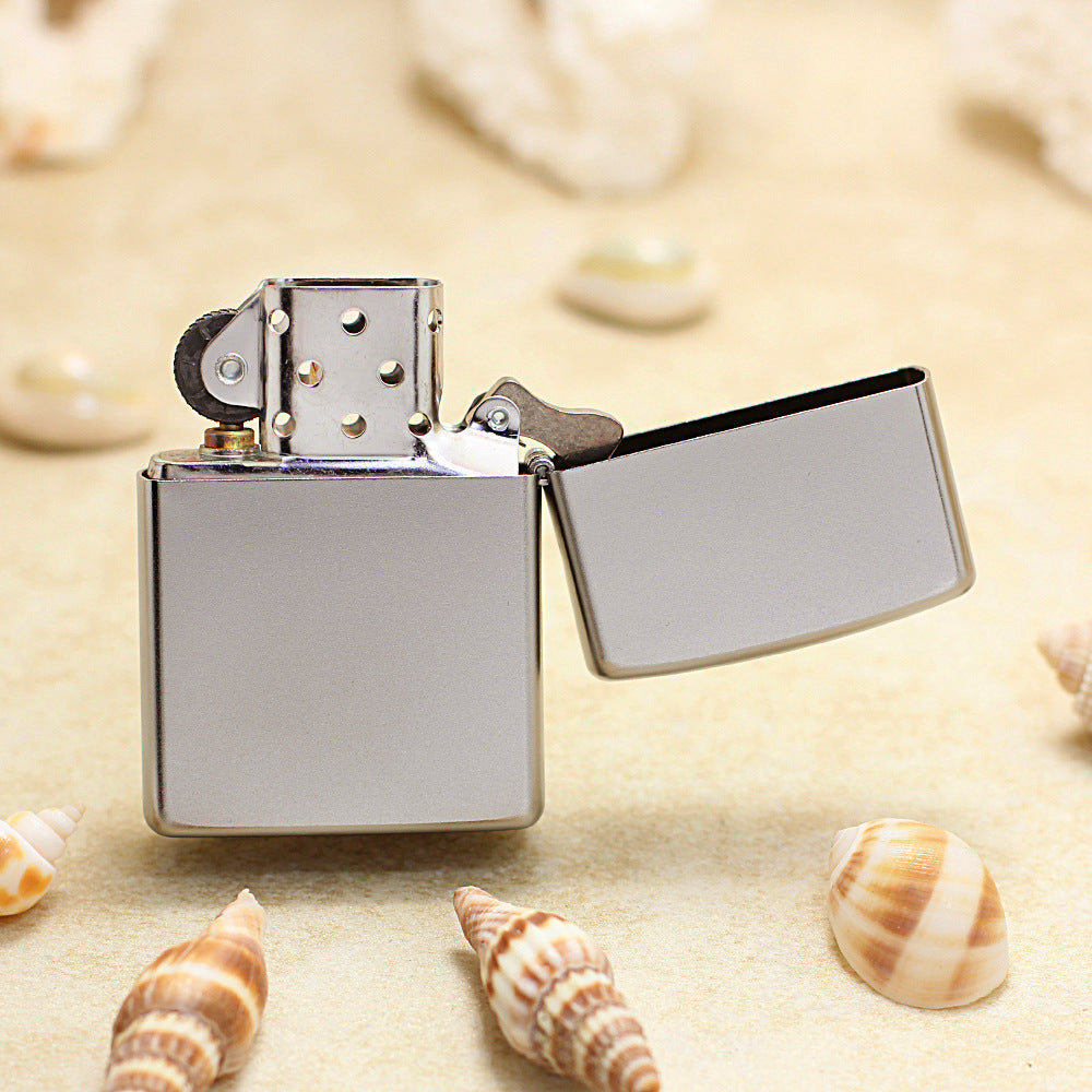 Zippo Brushed Chrome Color Filled Stylized Eye with Sun Iris - SC02