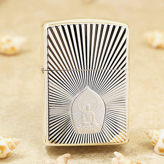Zippo Buddha Silver Emblem - JP51