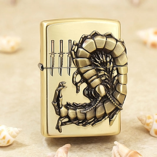 Zippo Centipede Emblem Antique Brass - JP50