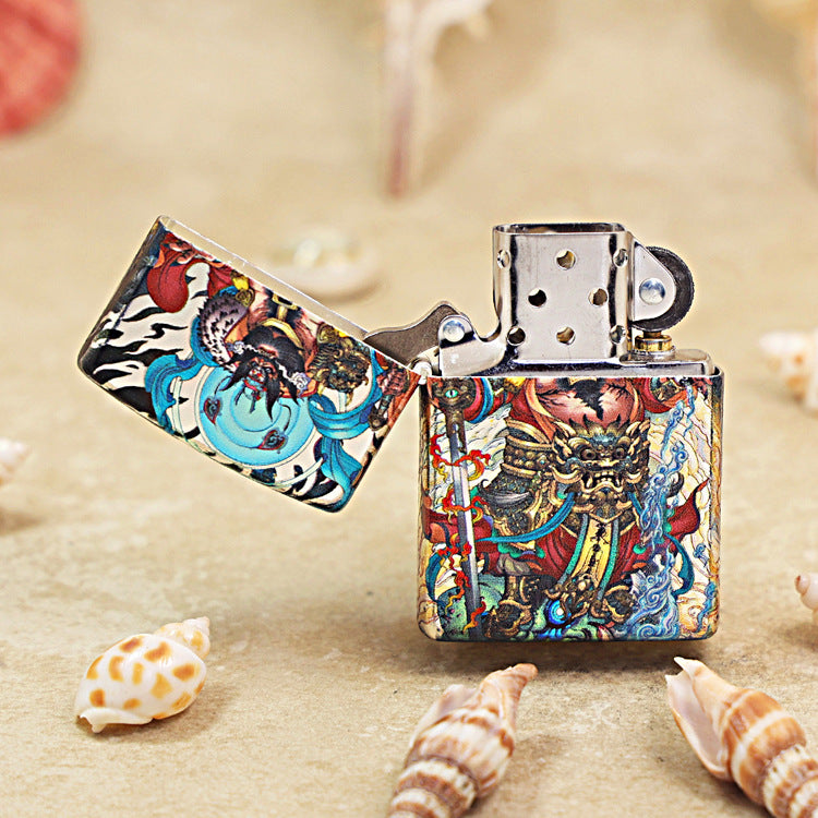Zippo Color Printed Fierce Demon Queller Warrior - CS07