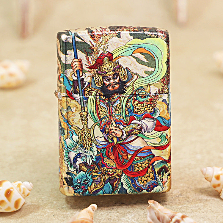 Zippo Color Printed Magnificent Chinese Door Guardian Warrior - CS06