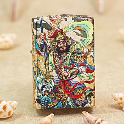 Zippo Color Printed Magnificent Chinese Door Guardian Warrior - CS06