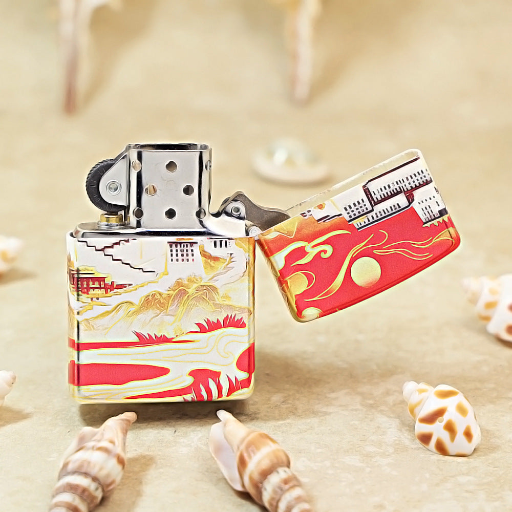 Zippo Color Printed Monk and Potala Palace in Tibet - CS22