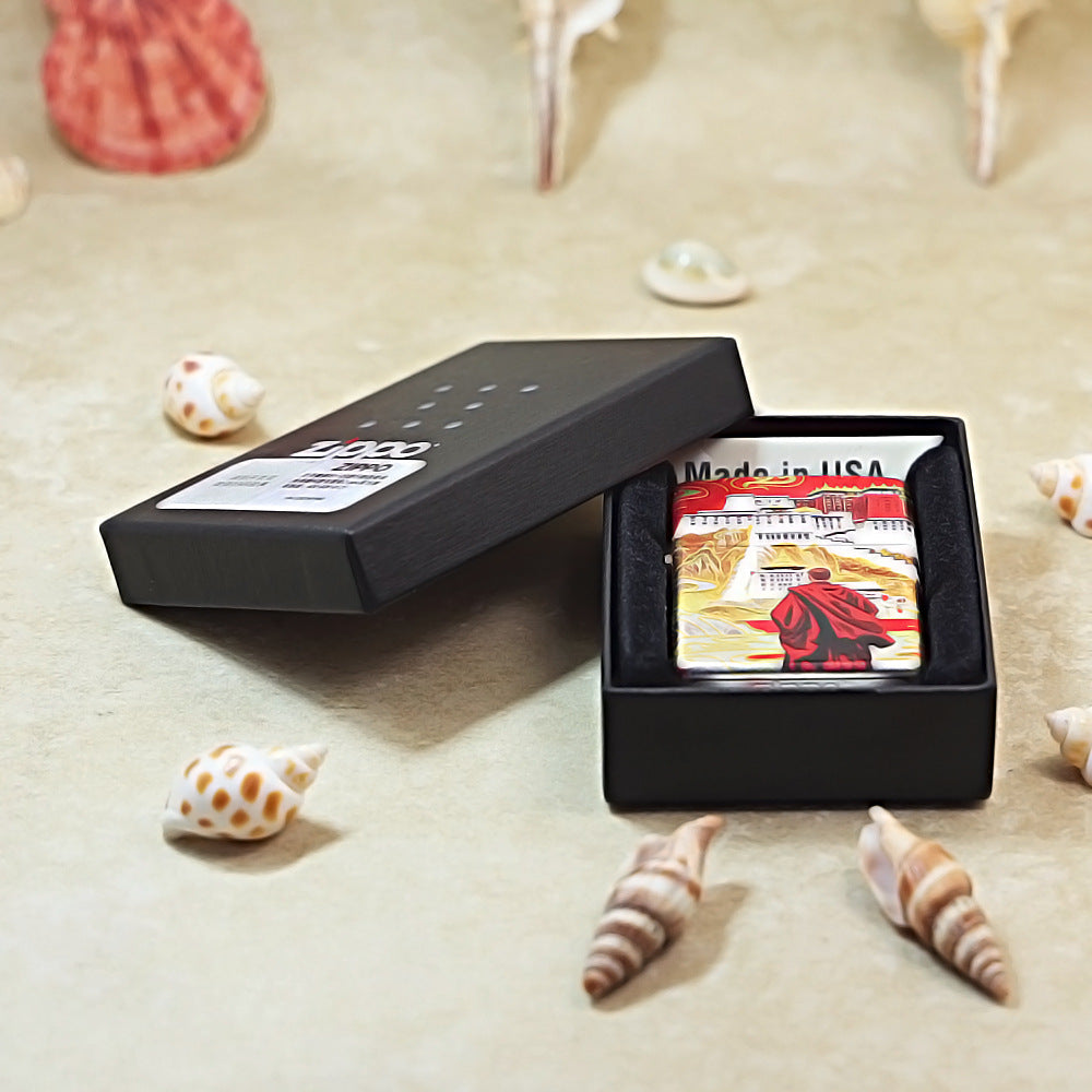 Zippo Color Printed Monk and Potala Palace in Tibet - CS22