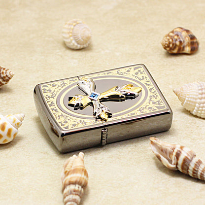 Zippo Crown Cross Black Ice - KR04