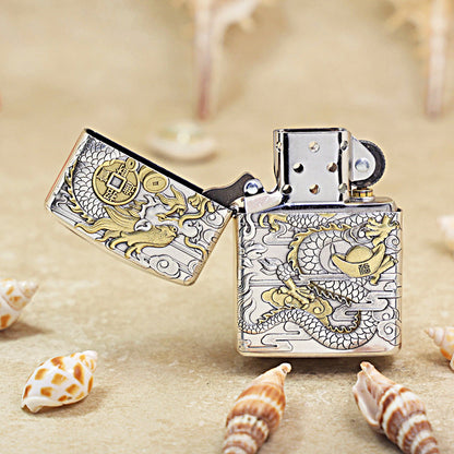 Zippo 'Dragon Brings Wealth' Deep Carve - DS110