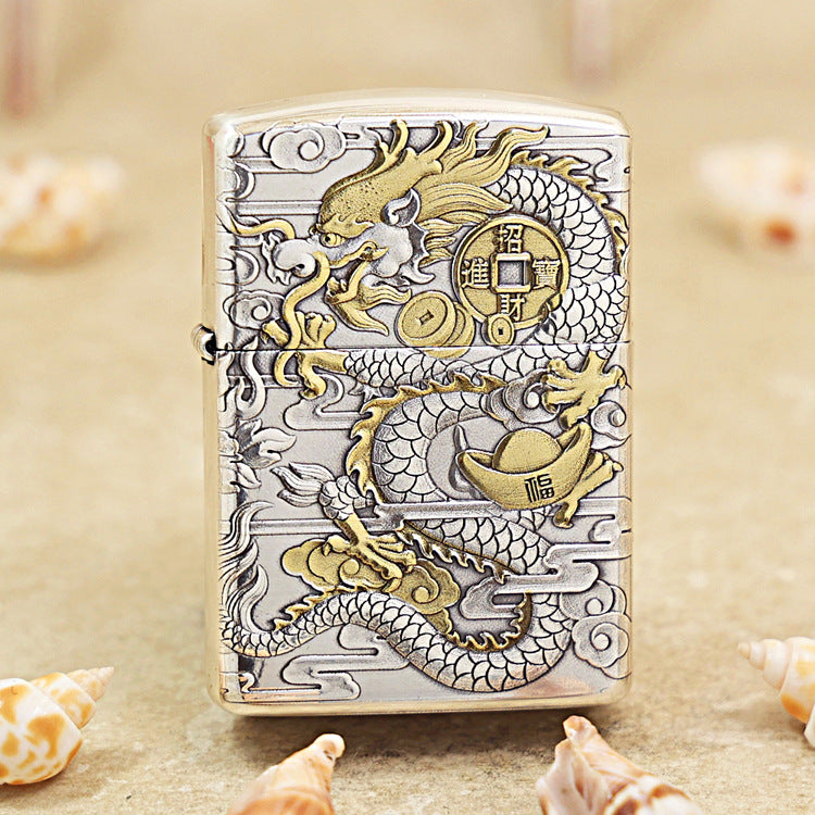 Zippo 'Dragon Brings Wealth' Deep Carve - DS110