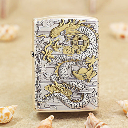 Zippo 'Dragon Brings Wealth' Deep Carve - DS110
