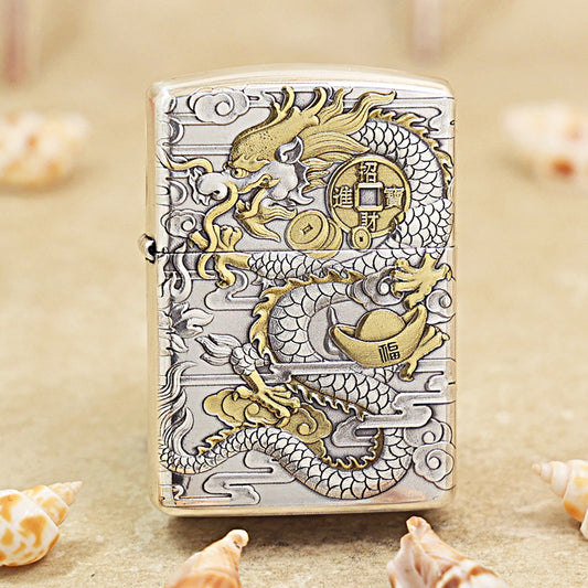 Zippo 'Dragon Brings Wealth' Deep Carve - DS110