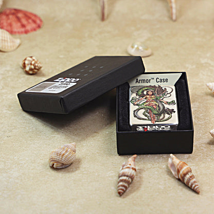Zippo 'Dragon Girl' Multi-Media Carving - DS117