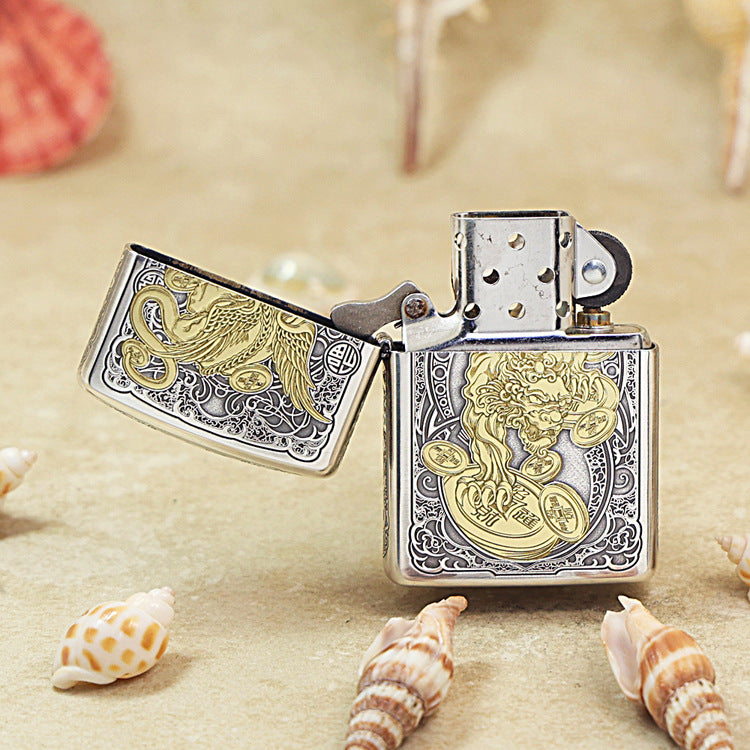 Zippo Dual-Tone 'Fortune Pixiu' Bamboo Box Edition 162-DS51