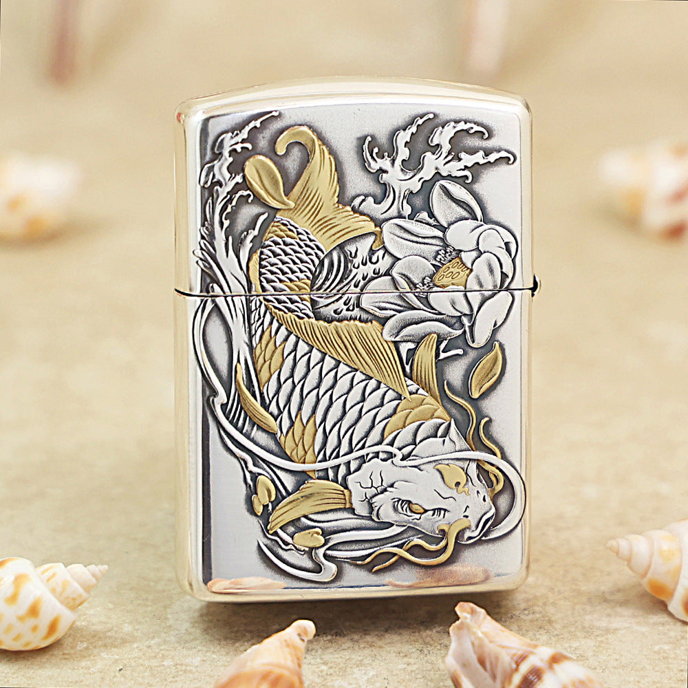 Zippo Dual-Tone 'Koi Fish' 162-DS65