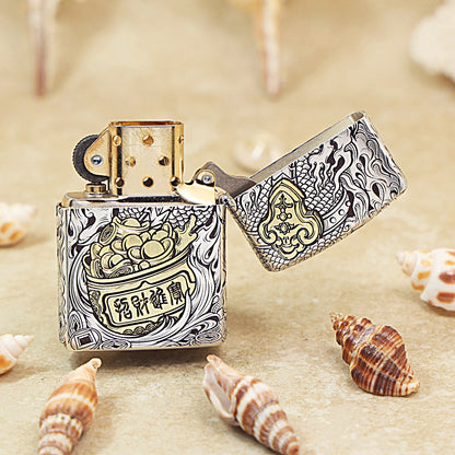 Zippo Dual-Tone Pixiu Prosperity Edition (Deluxe Leather Box) 168-DS17