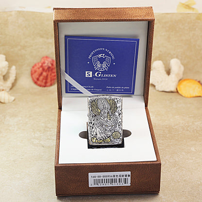 Zippo Dual-Tone Pixiu Prosperity Edition (Deluxe Leather Box) 168-DS17