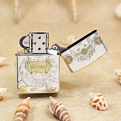 Zippo God of Wealth (Cai Shen) Deep Carve - DS108