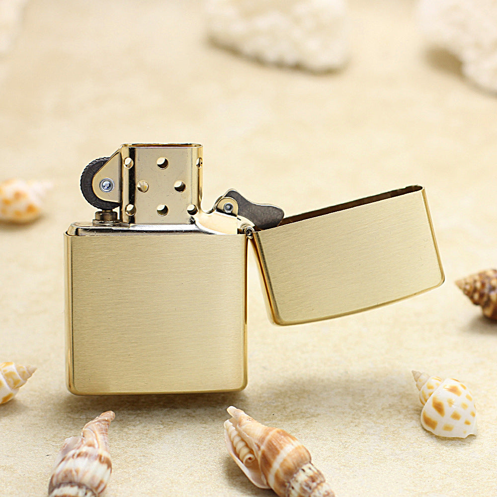 Zippo Gold Plate Koi Fish and Cherry Blossom - JP45