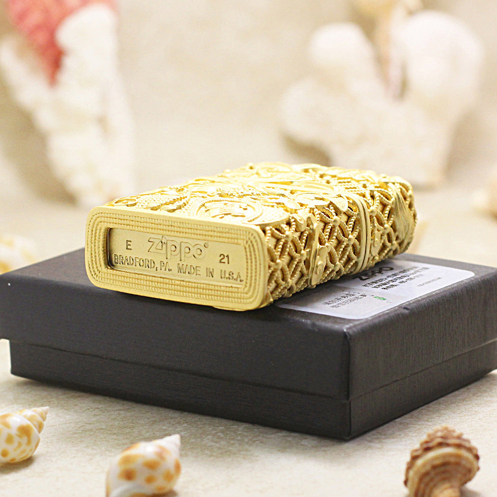 Zippo Gold-Plated 'Money Toad' Case 205-DS58