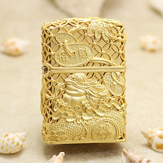 Zippo Gold-Plated 'Money Toad' Case 205-DS58