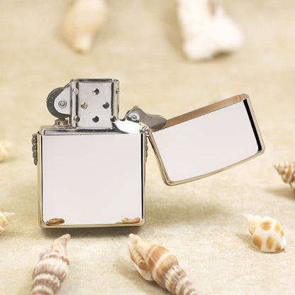 Zippo Hand-Carved Wing Emblem with Turquoise Inlay - JP72