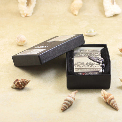 Zippo Heavy Metal Side Eagle Wing with Black Turquoise - JP24