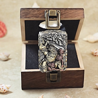 Zippo Heavy Relief Embellished Zhong Kui Demon Slayer - CM03