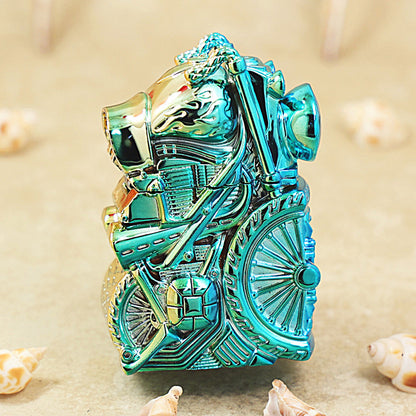 Zippo Heavy Relief Iridescent Chrome Motorcycle Engine Case Set - CM48