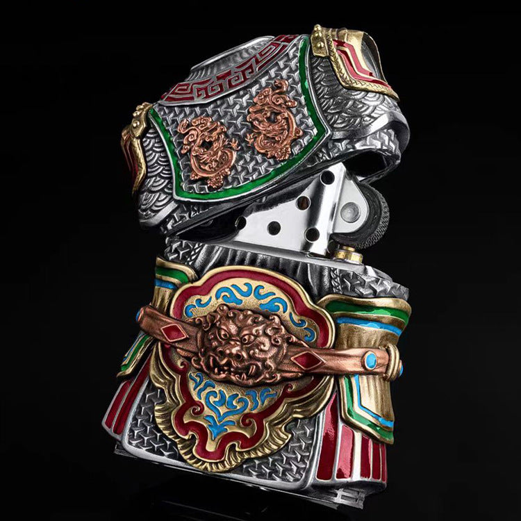 Zippo Heavy Relief Multi-Color Ancient General Armor Case Set - CM20