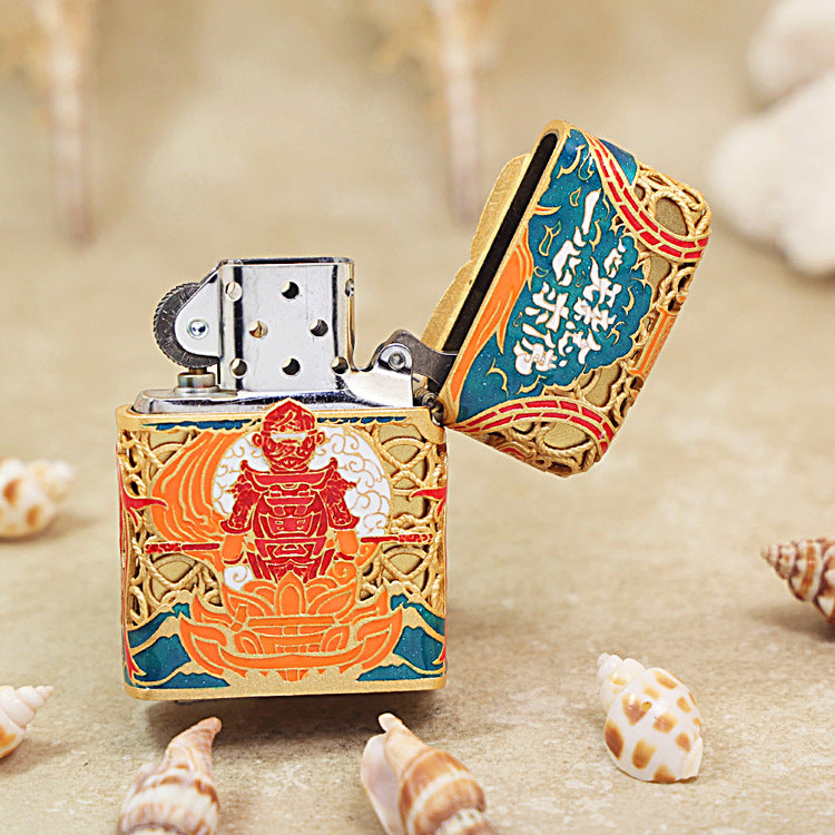 Zippo Heavy Relief Red WuKong Case - CM45