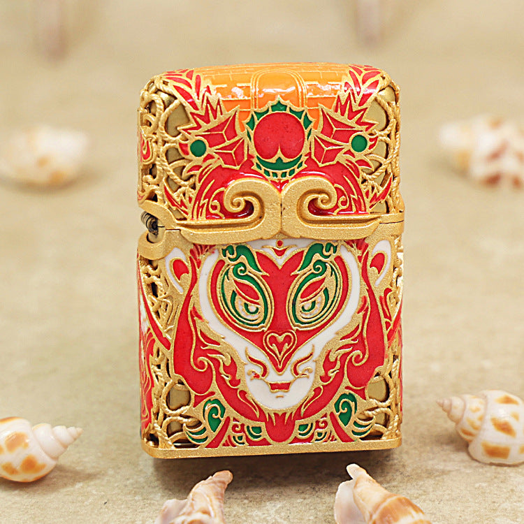 Zippo Heavy Relief Red WuKong Case - CM45