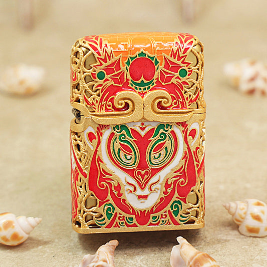 Zippo Heavy Relief Red WuKong Case - CM45