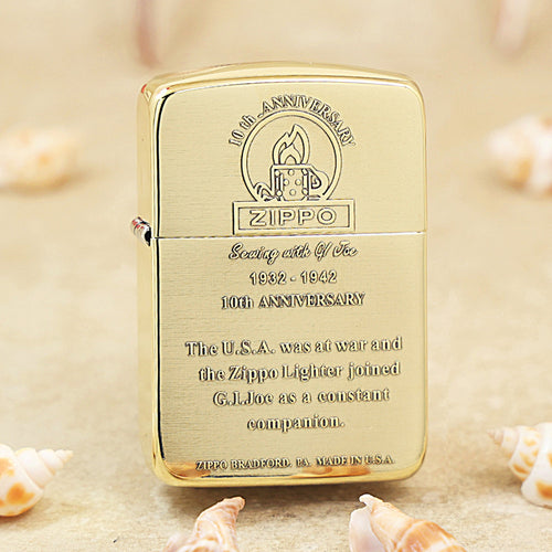 Zippo High Polish Brass 10th Anniversary - CC101