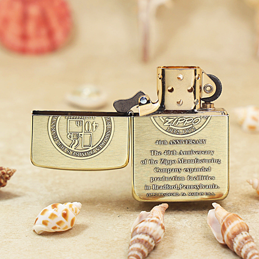 Zippo High Polish Brass 40th Anniversary - CC93