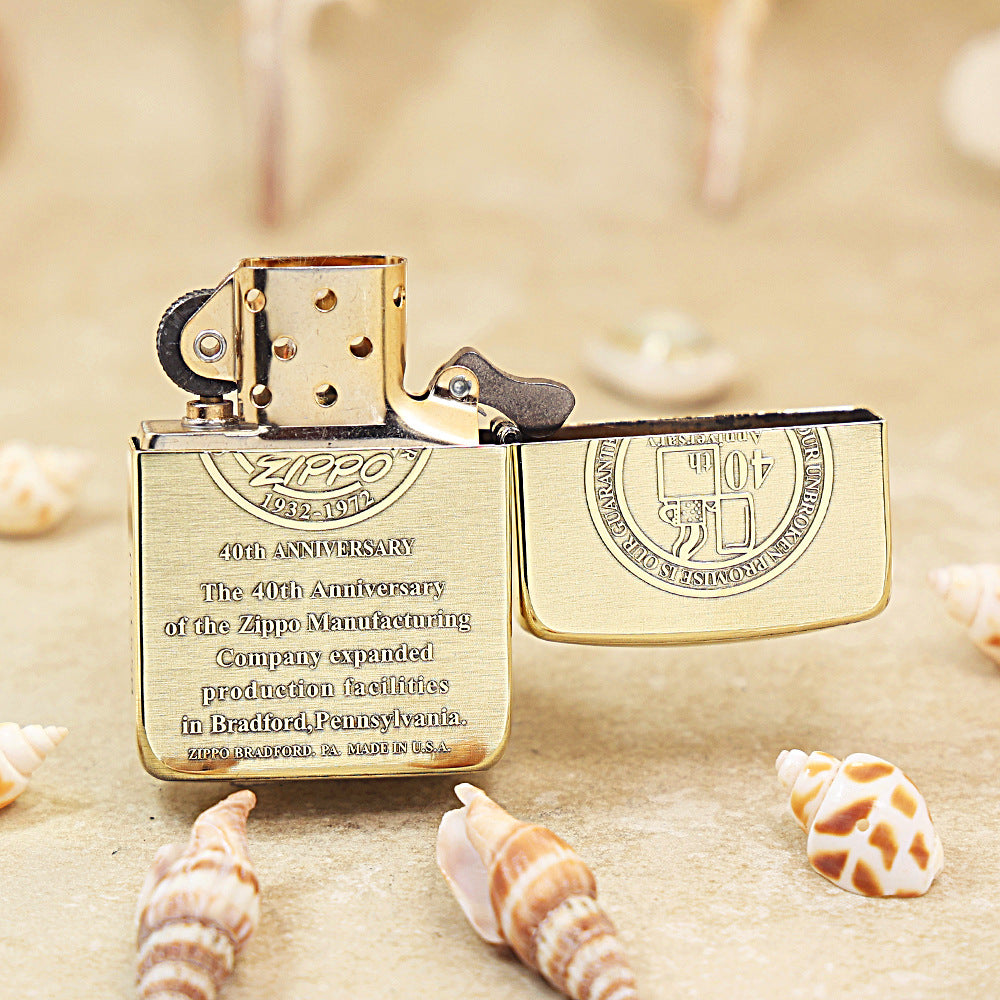 Zippo High Polish Brass 40th Anniversary - CC93
