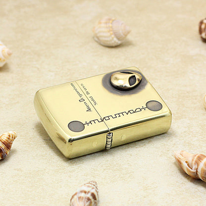 Zippo High Polish Brass Alien Organism Emblem - CC148