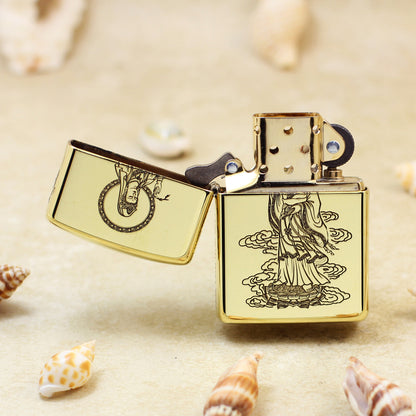 Zippo High Polish Brass Bodhisattva Avalokitesvara - CC92