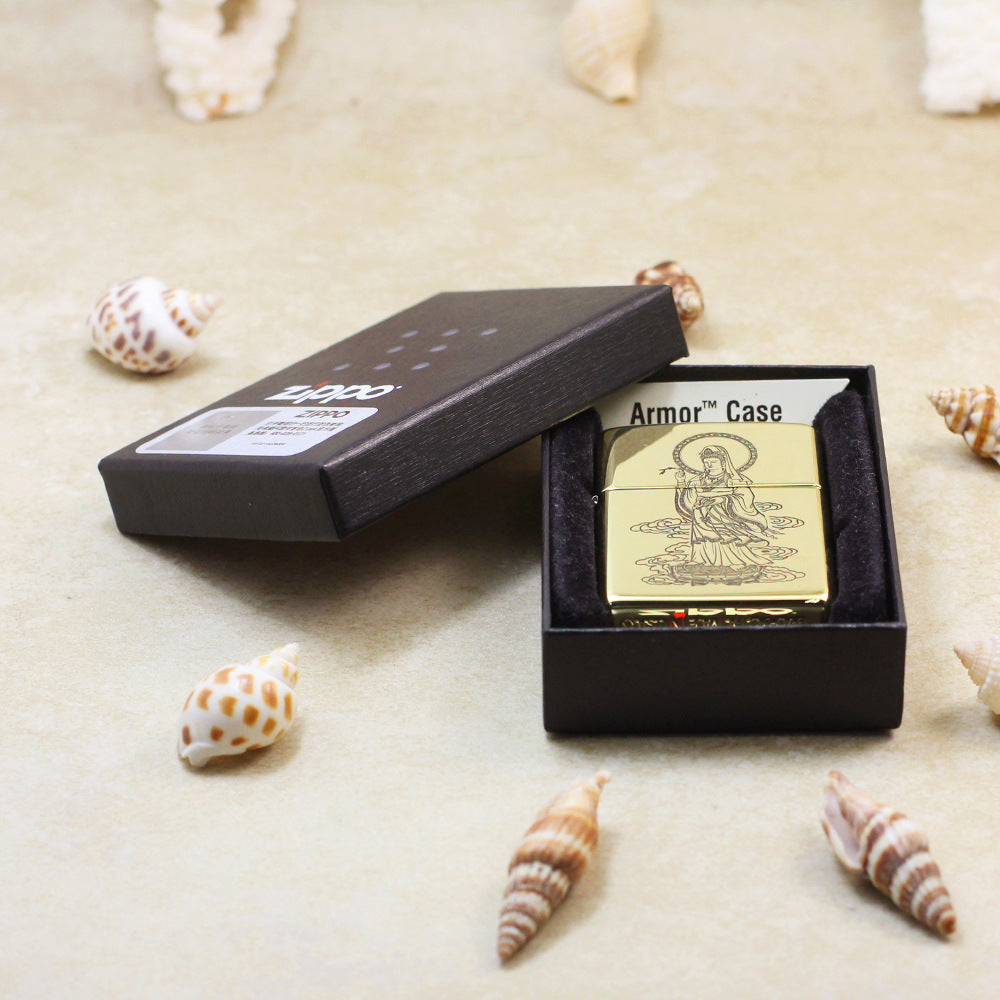 Zippo High Polish Brass Bodhisattva Avalokitesvara - CC92